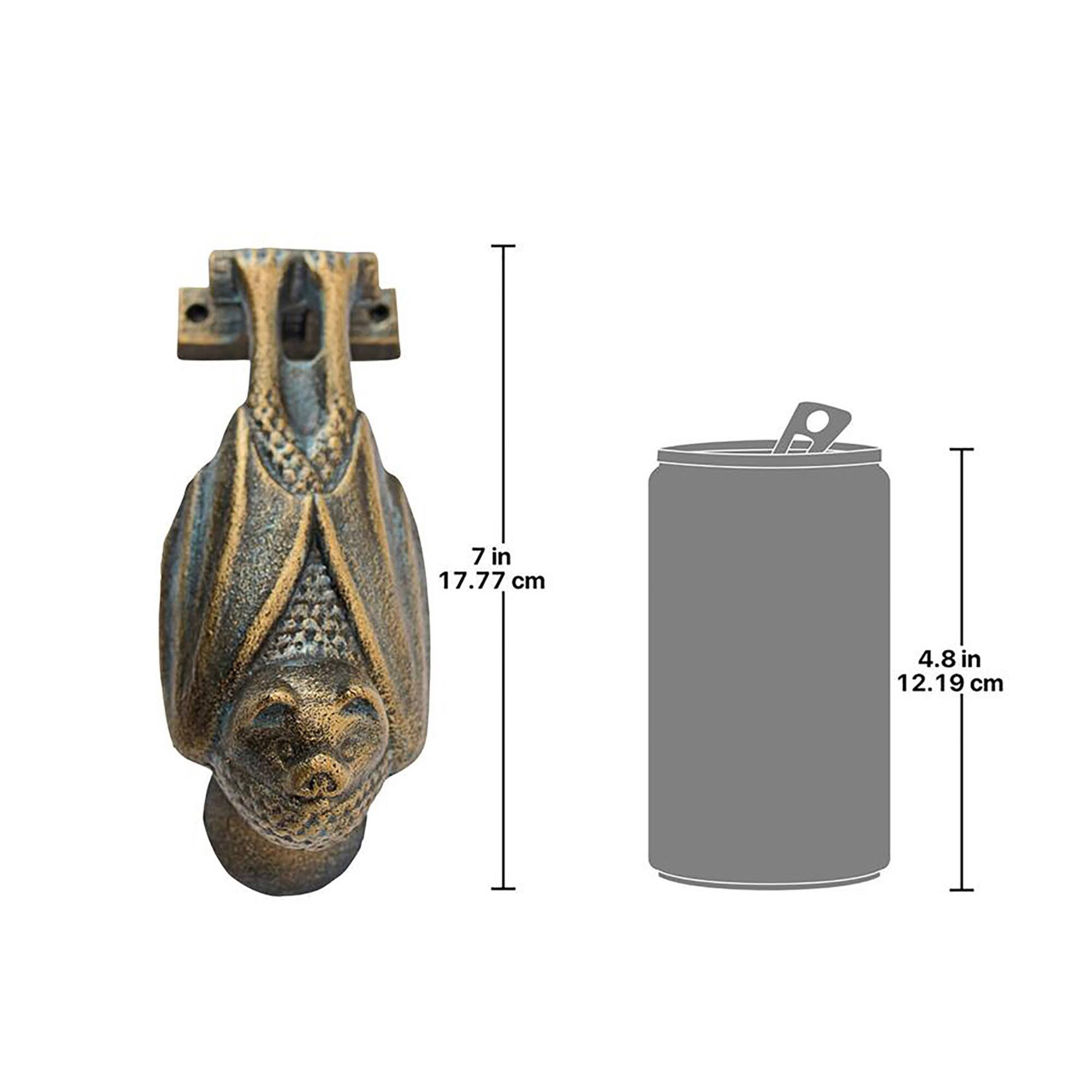 Design Toscano Vampire Bat Foundry Cast Iron Door Knocker